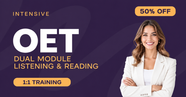OET Intensive – Dual Module (Listening & Reading)