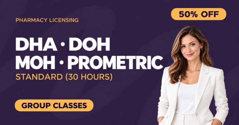 DHA, DOH, MOH & Prometric – Standard