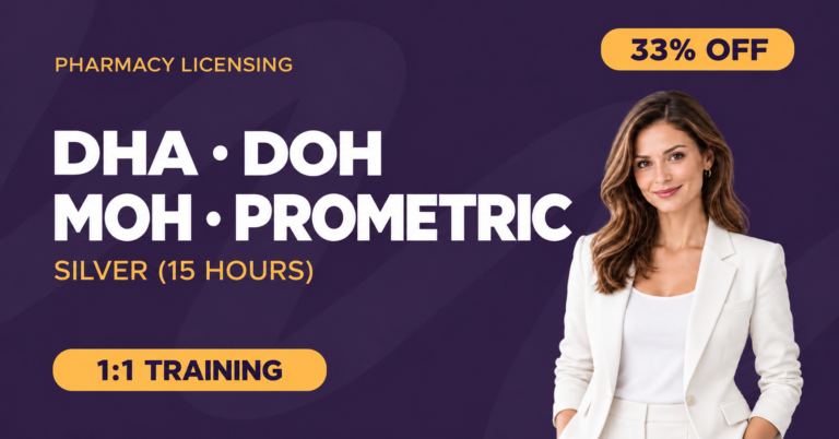 DHA, DOH, MOH & Prometric – Silver